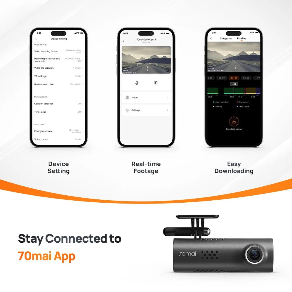 Pack Dash Cam M200 HDR