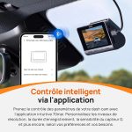 70mai Dash Cam A810 Avant & Arrière 4K HDR – Sécurité et Clarté Maximales – Image 6