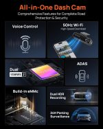70mai Dashcam M800 4K HDR eMMC 128GB avec GPS et ADAS Intégrés – Image 7
