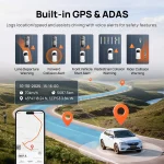 70mai Dash Cam 4K A810S Sony STARVIS 2 IMX678, SuperCapacitor , Supporte 4G LTE GPS – Image 3