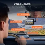 70mai Dash Cam 4K A810S Sony STARVIS 2 IMX678, SuperCapacitor , Supporte 4G LTE GPS – Image 4